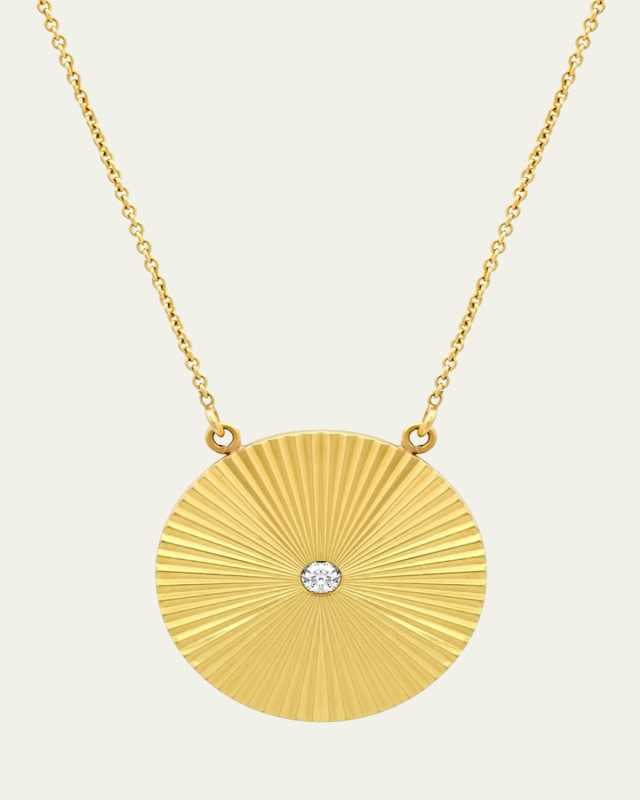 Large '70s Disc Necklace